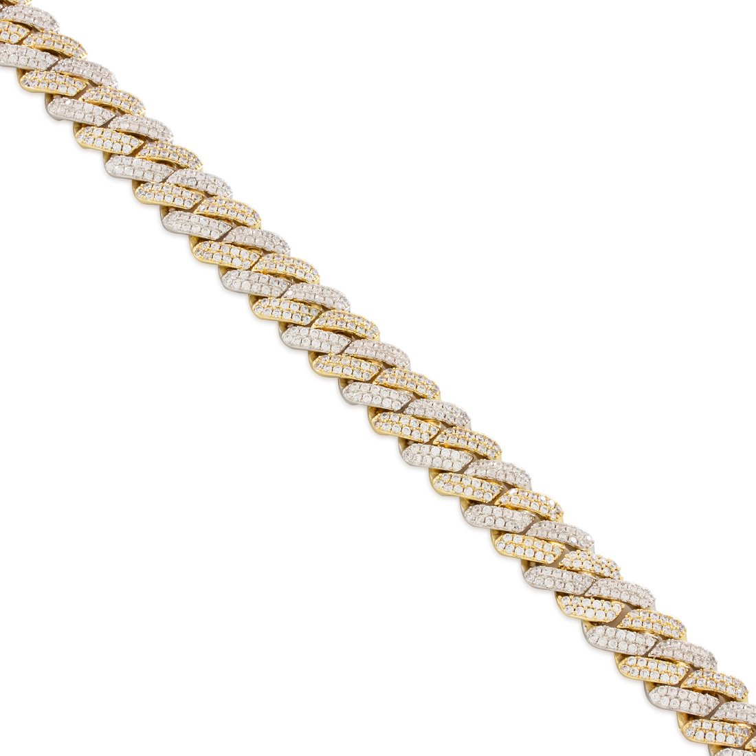 15mm Iced Diamond-Cut Miami Cuban Link Choker Chain in by King Ice