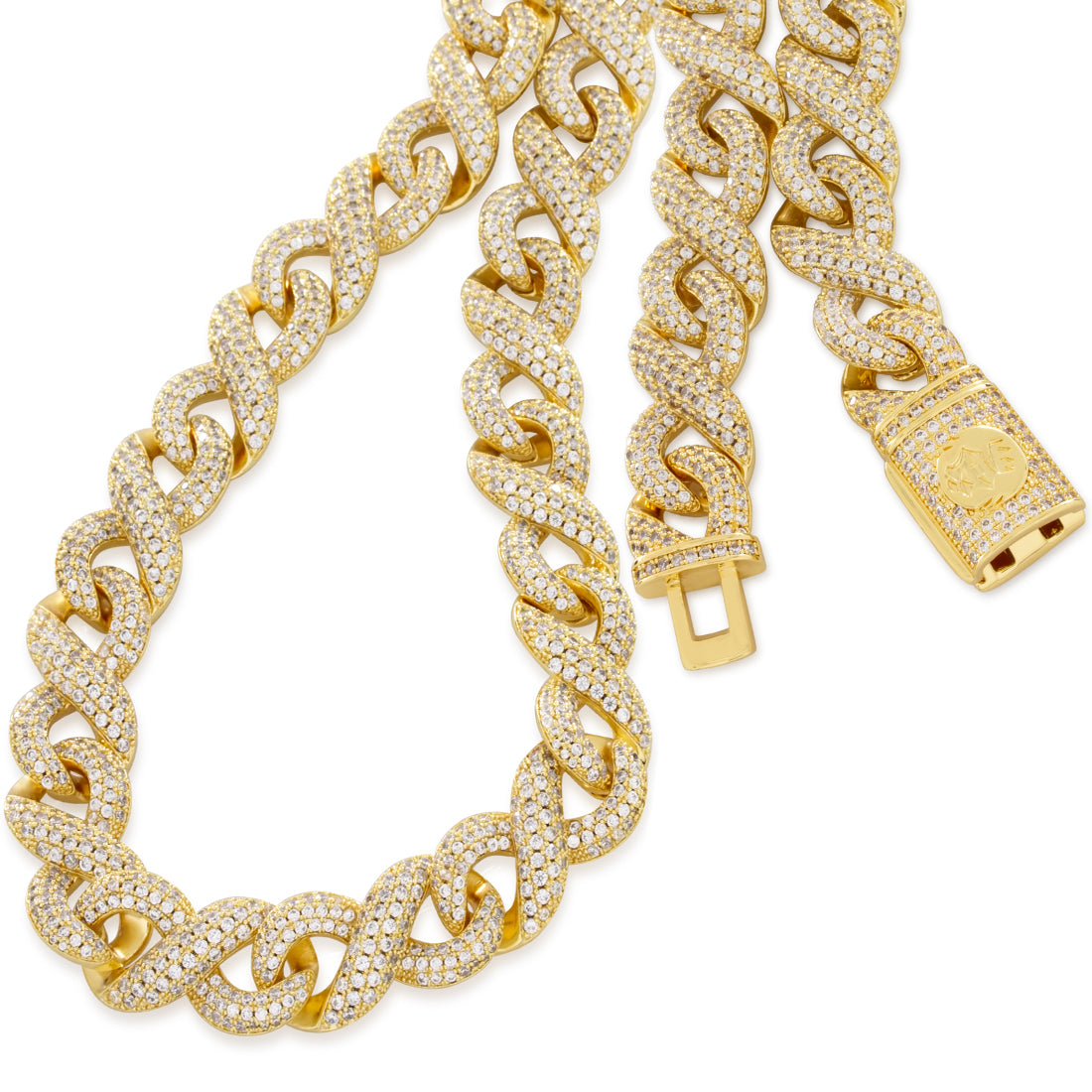 15mm Infinity Link Chain in by King Ice