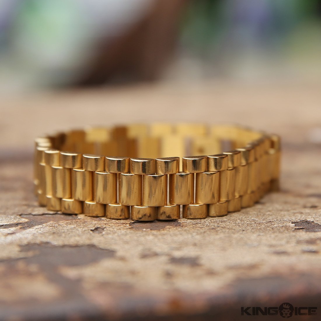 15mm Rollie Link Bracelet in by King Ice