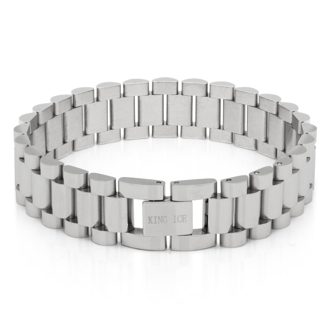15mm Rollie Link Bracelet in by King Ice