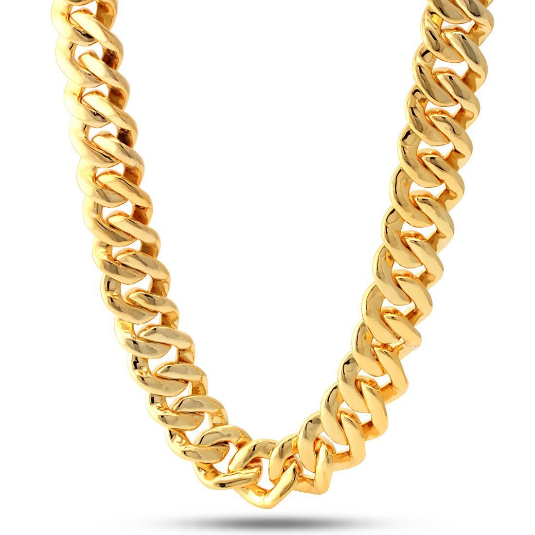 18mm Classic Iced Miami Cuban Link Chain in by King Ice