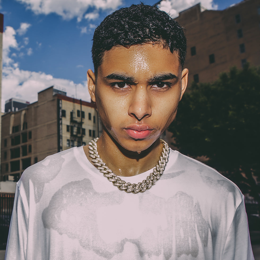 18mm Classic Iced Miami Cuban Link Chain in by King Ice