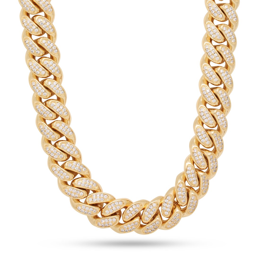 Gold Plated / 14K Gold / 18" 18mm Iced Miami Cuban Chain CHX14102-GOLD-18