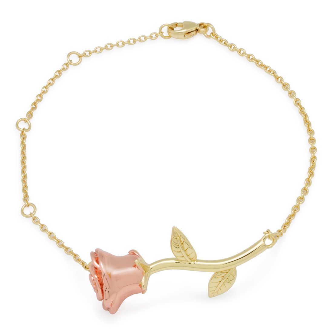 1mm Roses are Red Bracelet in Sterling Silver / 14K Vermeil / 8" by King Ice