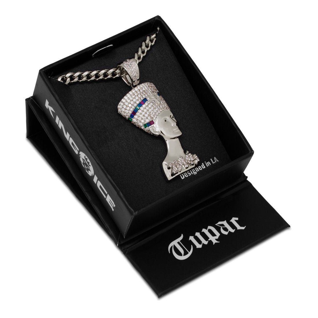 3D Boss Nefertiti Necklace in by King Ice