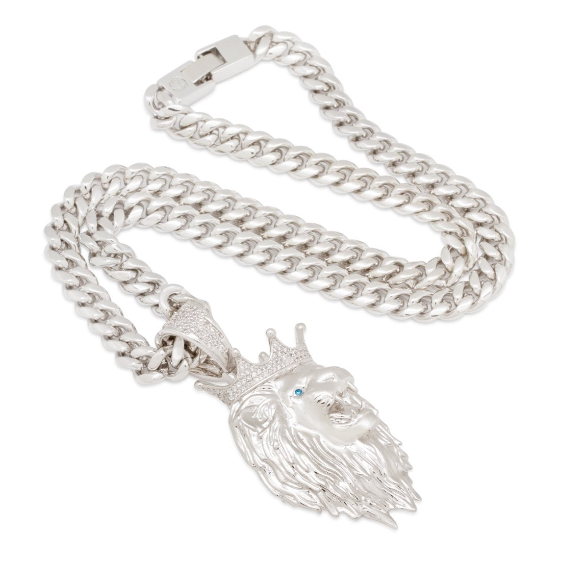 3D Boss Roaring Lion Necklace in by King Ice