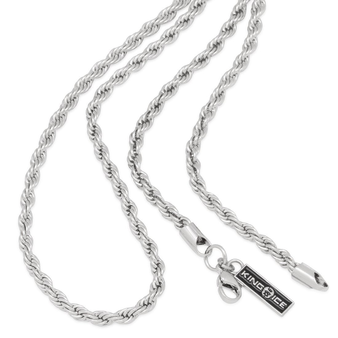3mm Rope Chain Choker Set in by King Ice