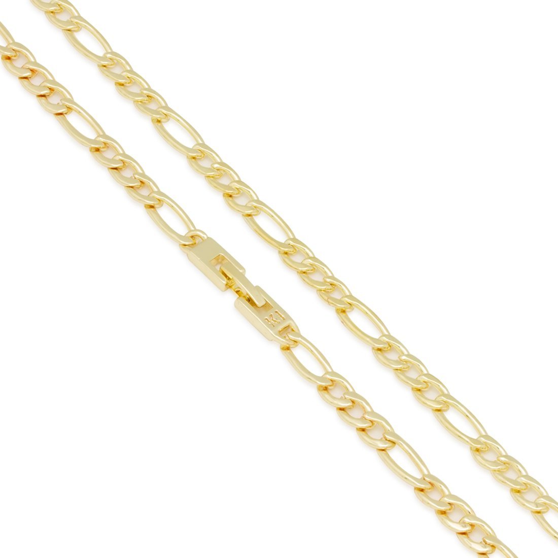 5mm Figaro Chain Choker Set in by King Ice