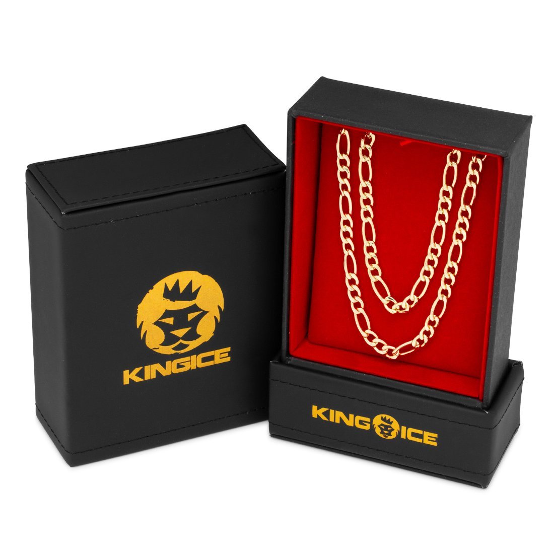 5mm Figaro Chain Choker Set in by King Ice