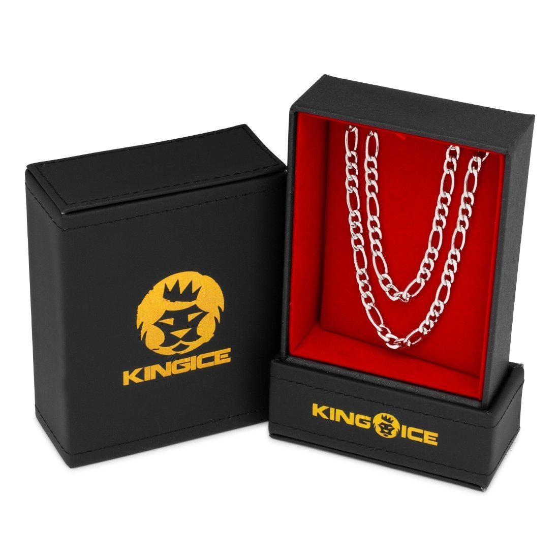 5mm Figaro Chain Choker Set in by King Ice