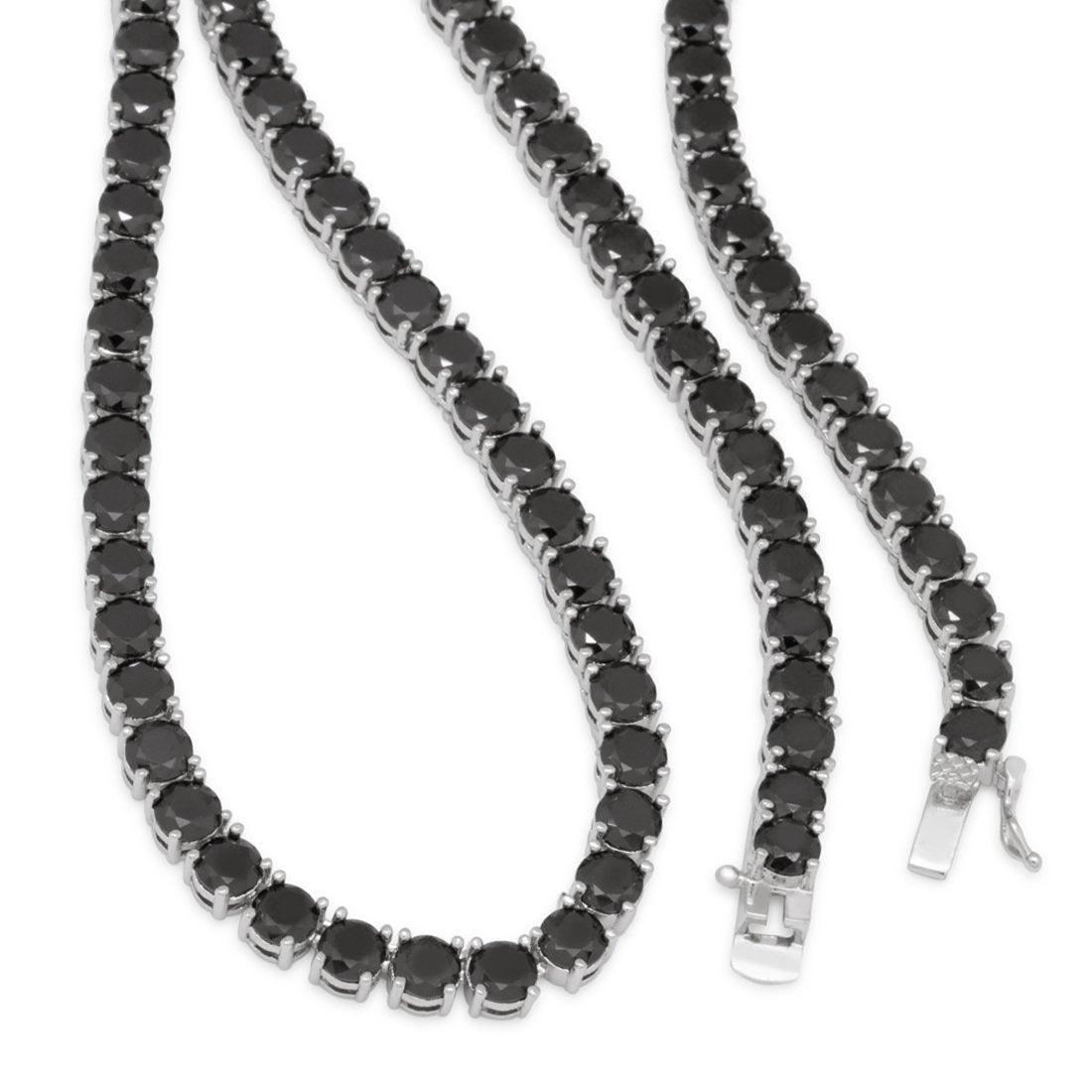 5mm Onyx Tennis Chain in by King Ice