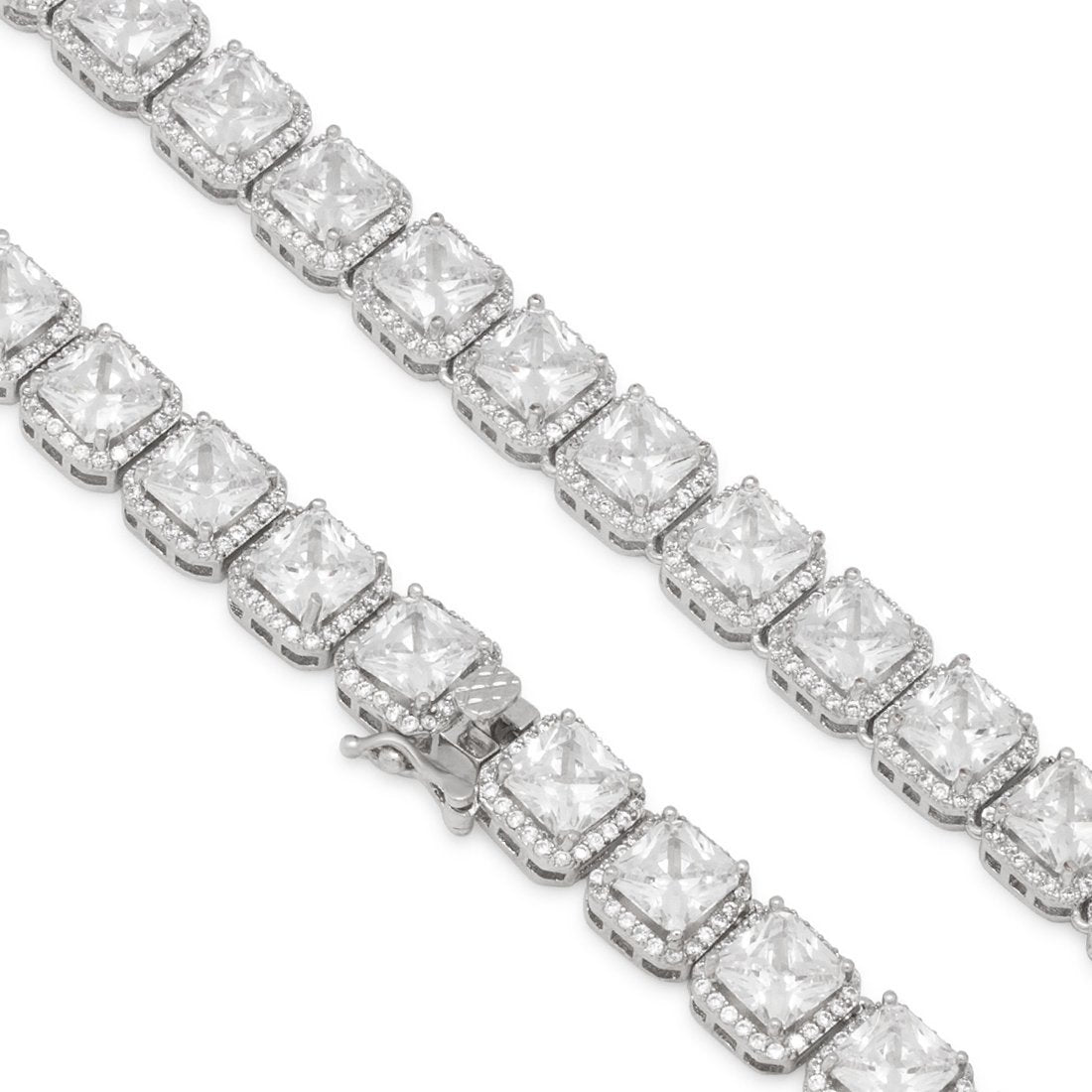 5mm Princess-Cut Tennis Chain in by King Ice