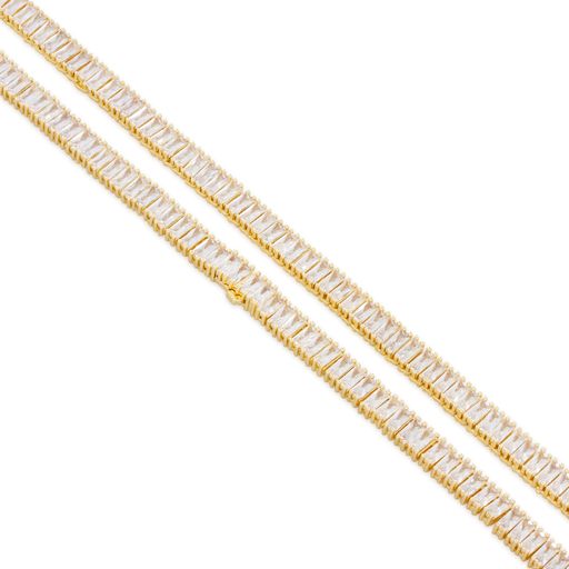 6mm Baguette Tennis Chain in by King Ice