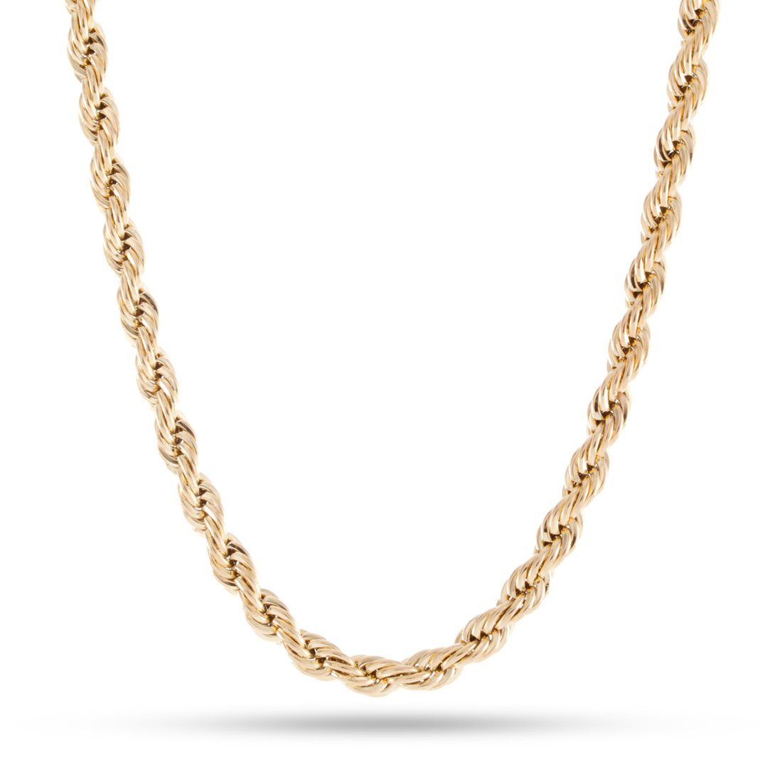 5mm Rope Chain in Gold Plated / 14K Gold / 18" by King Ice