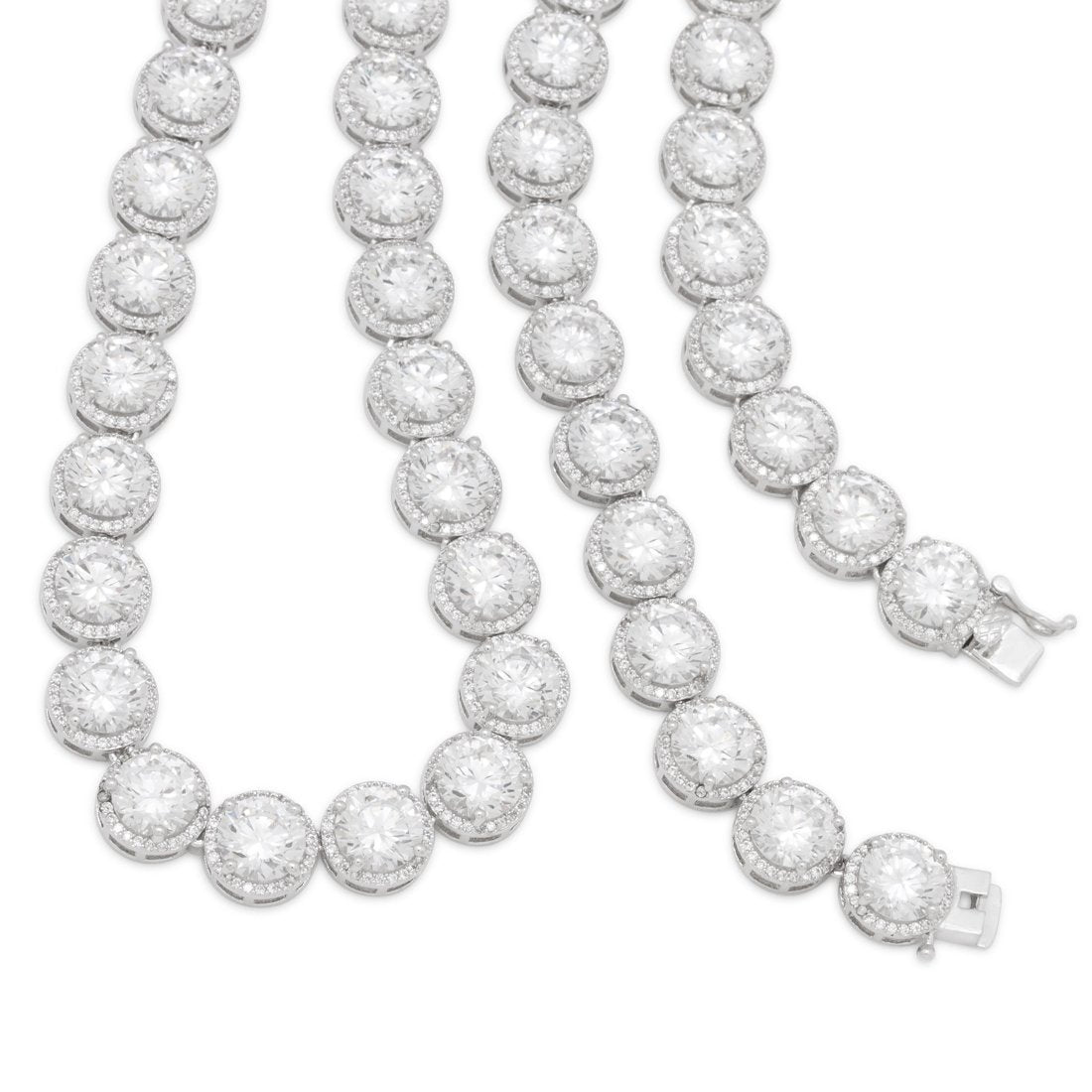 8mm Bezel-Set Tennis Chain in by King Ice