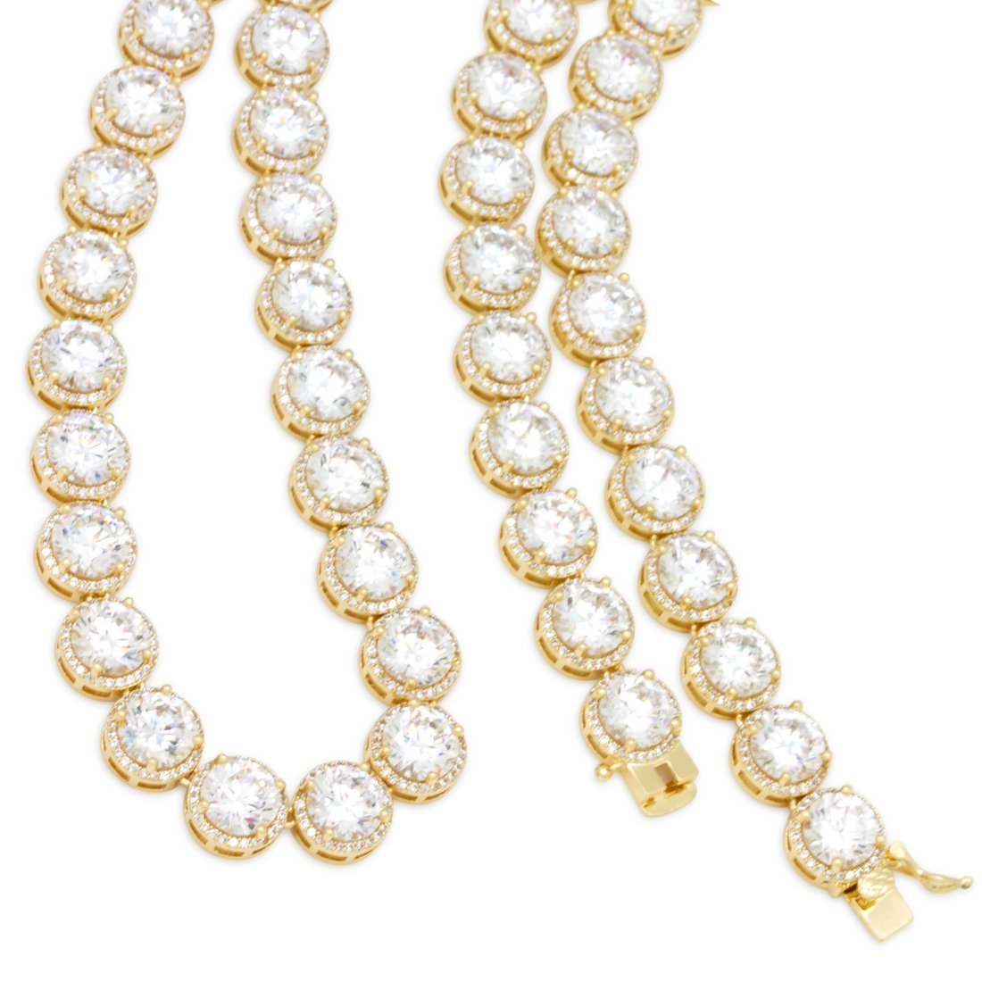 8mm Bezel-Set Tennis Chain in by King Ice