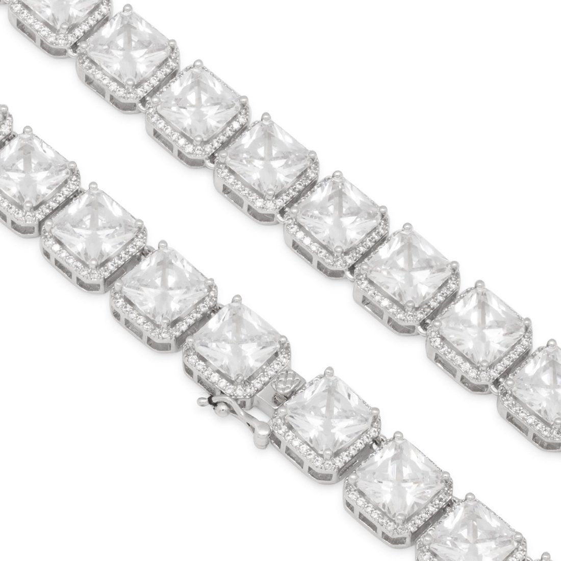 8mm Princess-Cut Tennis Chain in by King Ice