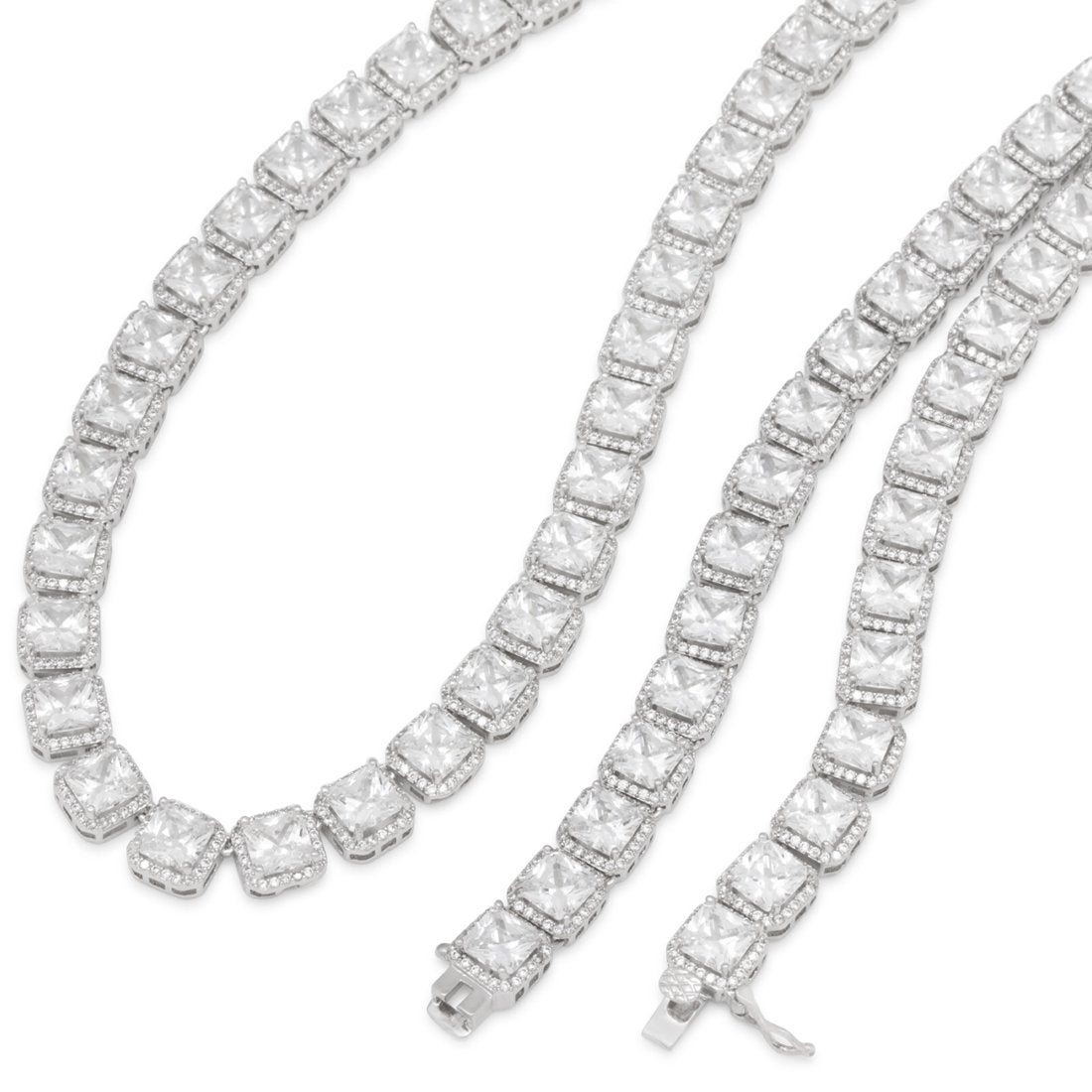 8mm Princess-Cut Tennis Chain in by King Ice