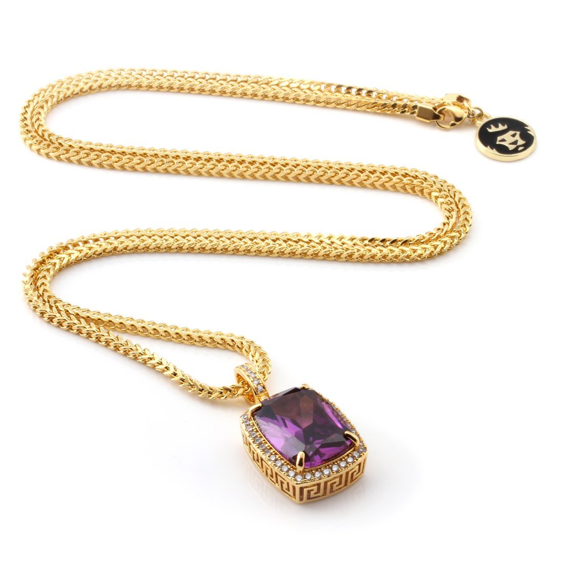 Amethyst Crown Julz Necklace in by King Ice