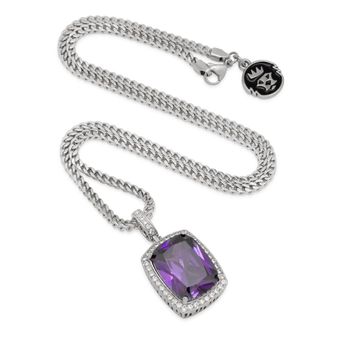 Amethyst Crown Julz Necklace in by King Ice