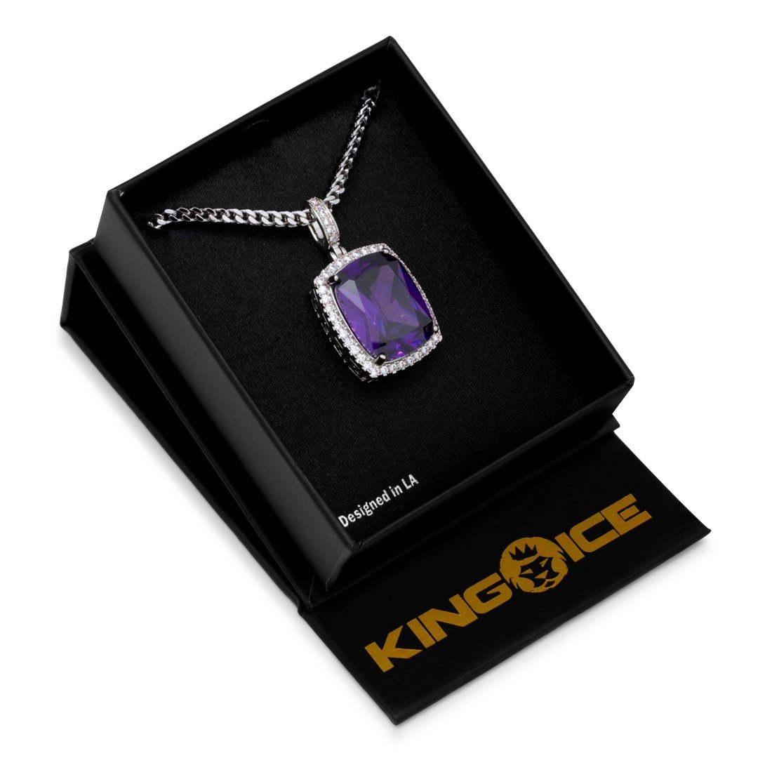 Amethyst Crown Julz Necklace in by King Ice