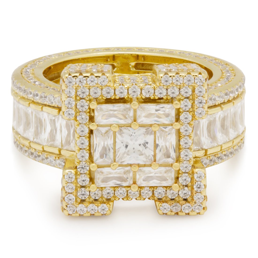 Baguette-Cut Platform Ring in by King Ice