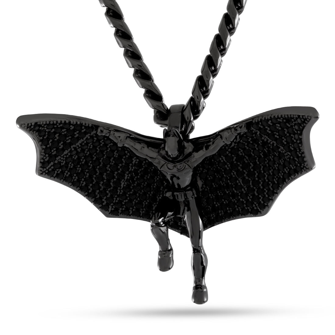 Batman x King Ice - Batman Necklace in Black Gold / 2" by King Ice