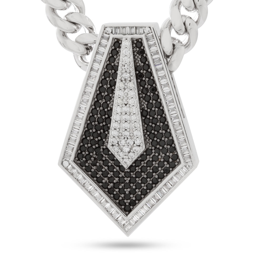 Black Magic Necklace in White Gold / 1.5" by King Ice