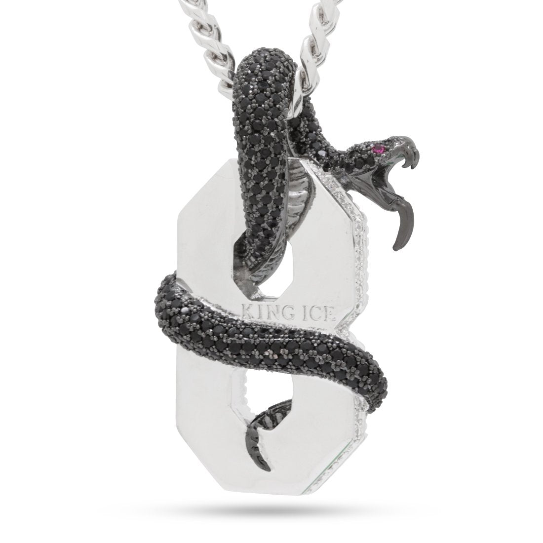 Black Mamba Number 8 Necklace in by King Ice