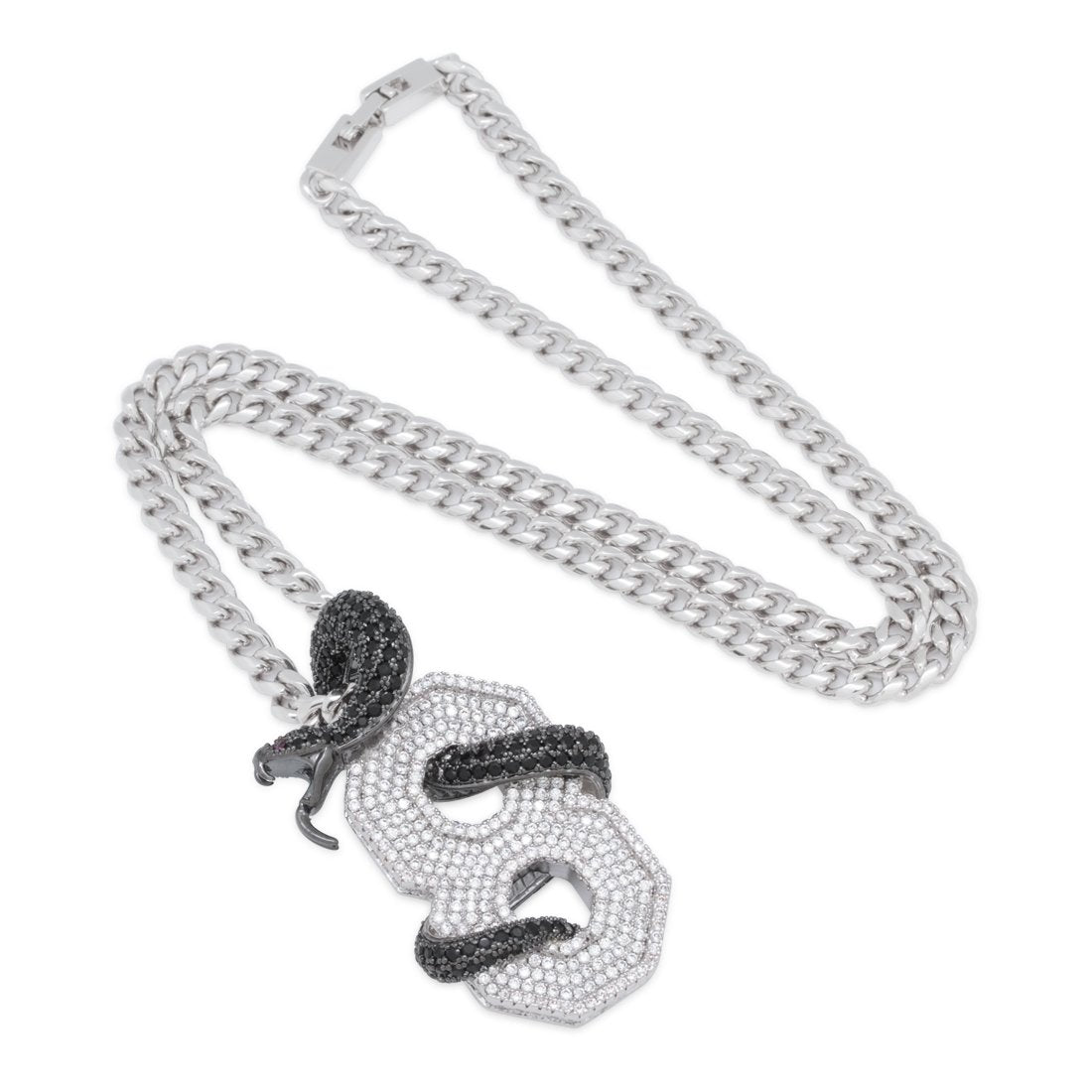 Black Mamba Number 8 Necklace in by King Ice