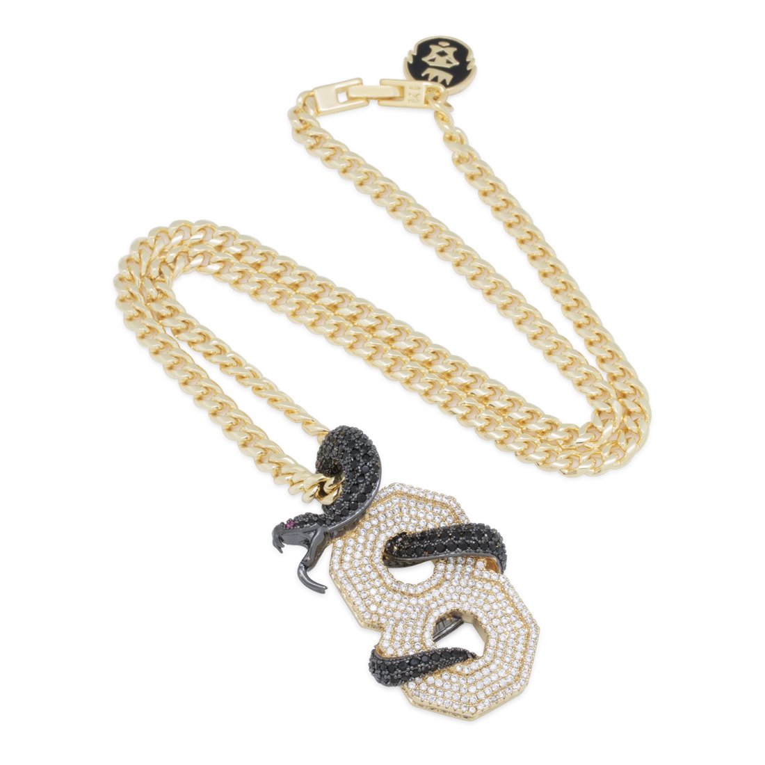 Black Mamba Number 8 Necklace in by King Ice