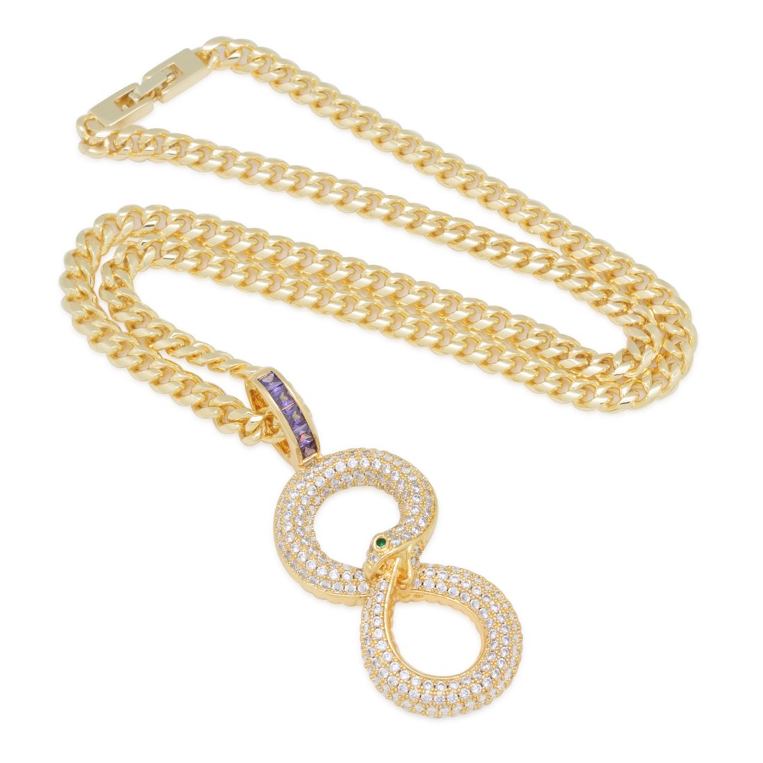 Black Mamba Ouroboros Necklace in by King Ice