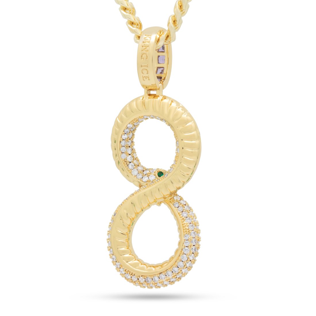 Black Mamba Ouroboros Necklace in by King Ice