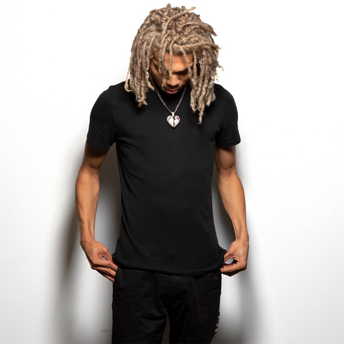 Broken Heart Necklace in by King Ice