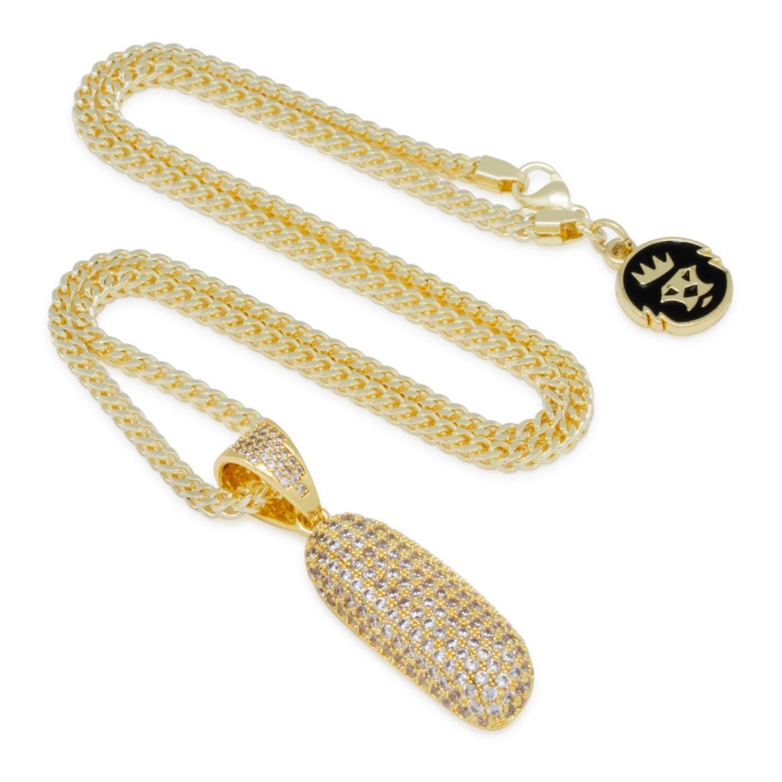 14K Gold The Bubble Letter I Necklace NKX13395