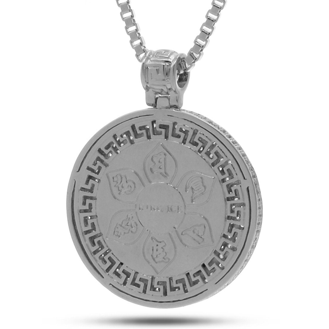 Buddhist Medallion Necklace in by King Ice
