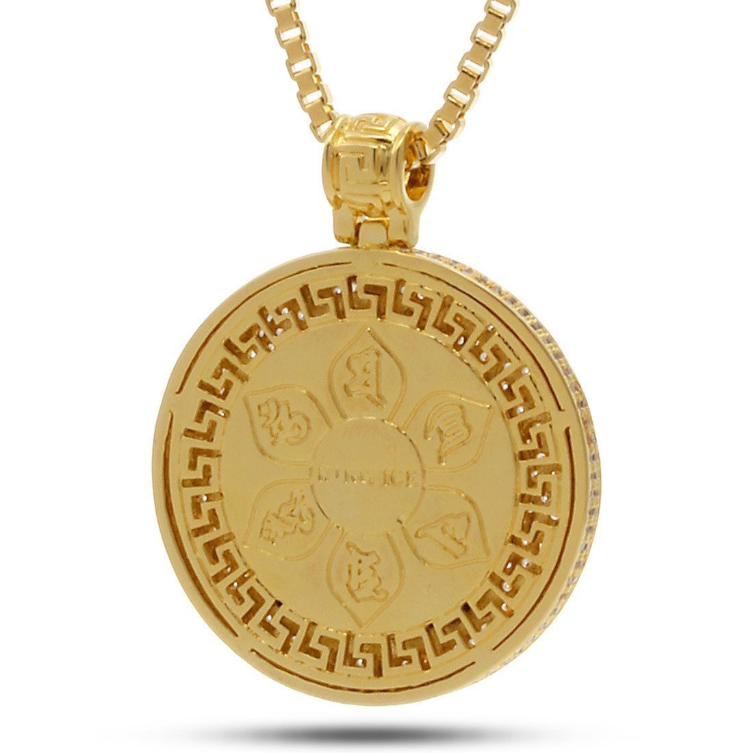 Buddhist Medallion Necklace in by King Ice