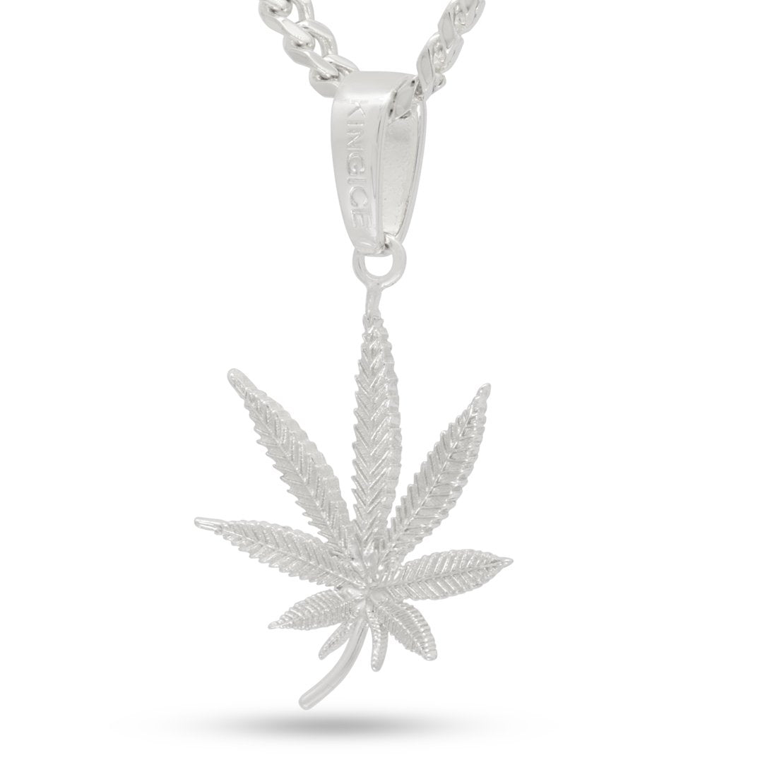 Cannabis Leaf Necklace in by King Ice