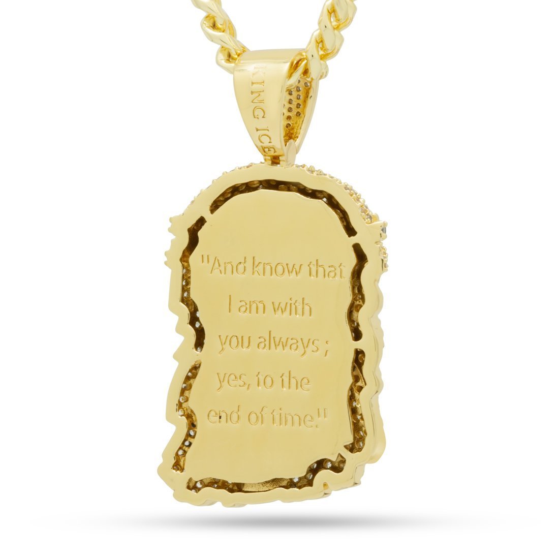 Christ Head Necklace in by King Ice