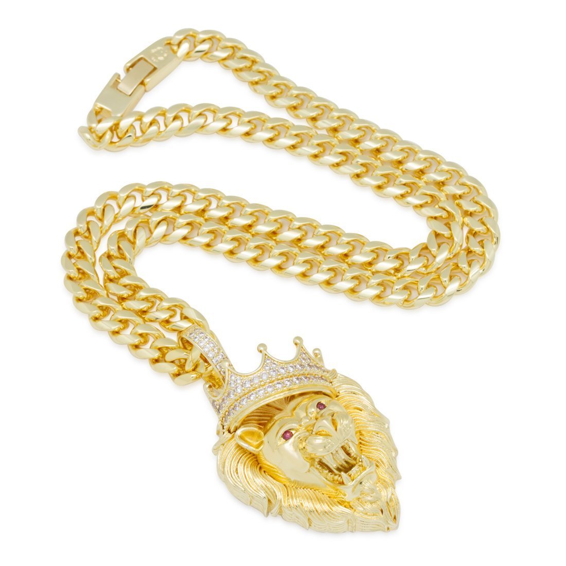 Classic Roaring Lion Necklace in by King Ice