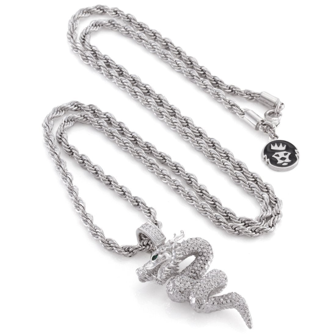 Double Dragon Necklace in by King Ice