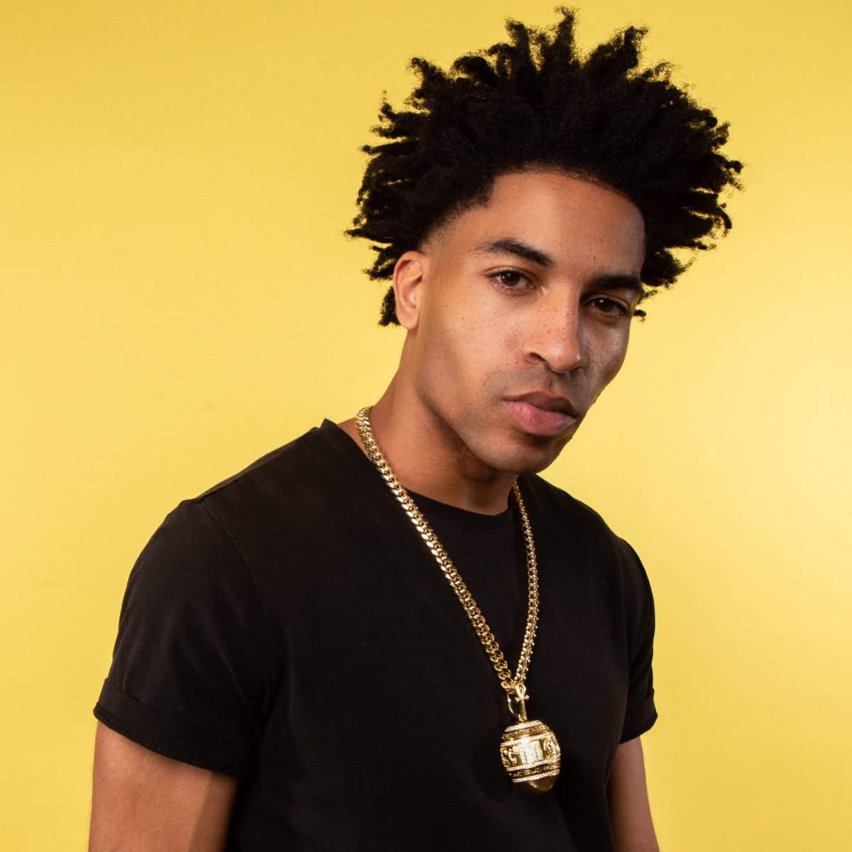 Golden Stash Egg of the Pharaoh Necklace in 14K Gold / 3.1" by King Ice