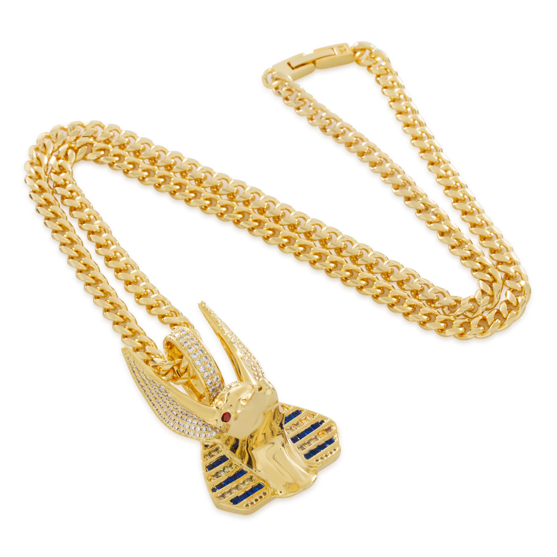 Guardian of the Scales Necklace in 14K Gold / 1.9" by King Ice