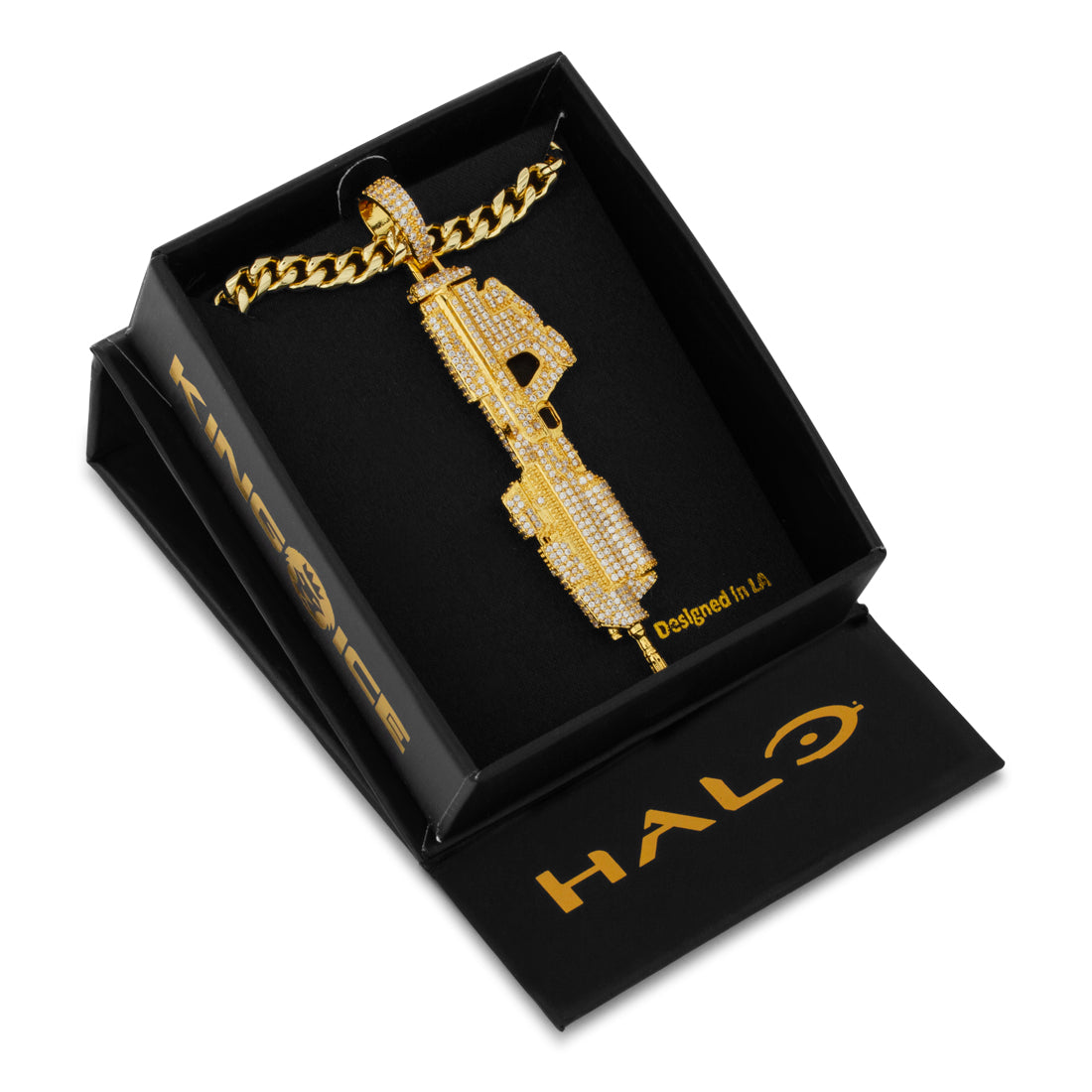Halo x King Ice - MA5C Assault Rifle Necklace in by King Ice