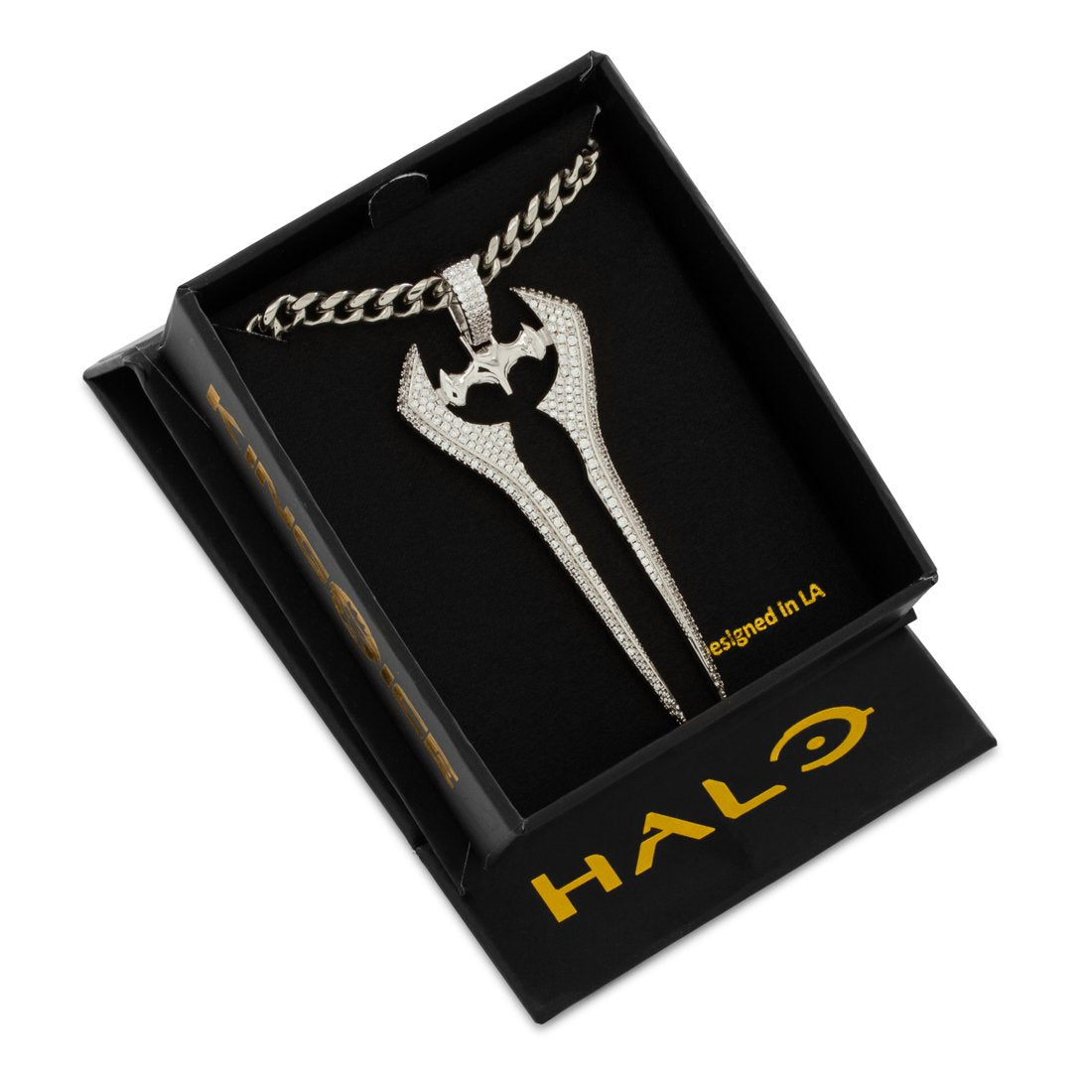 Halo x King Ice - Iced Energy Sword Necklace in by King Ice