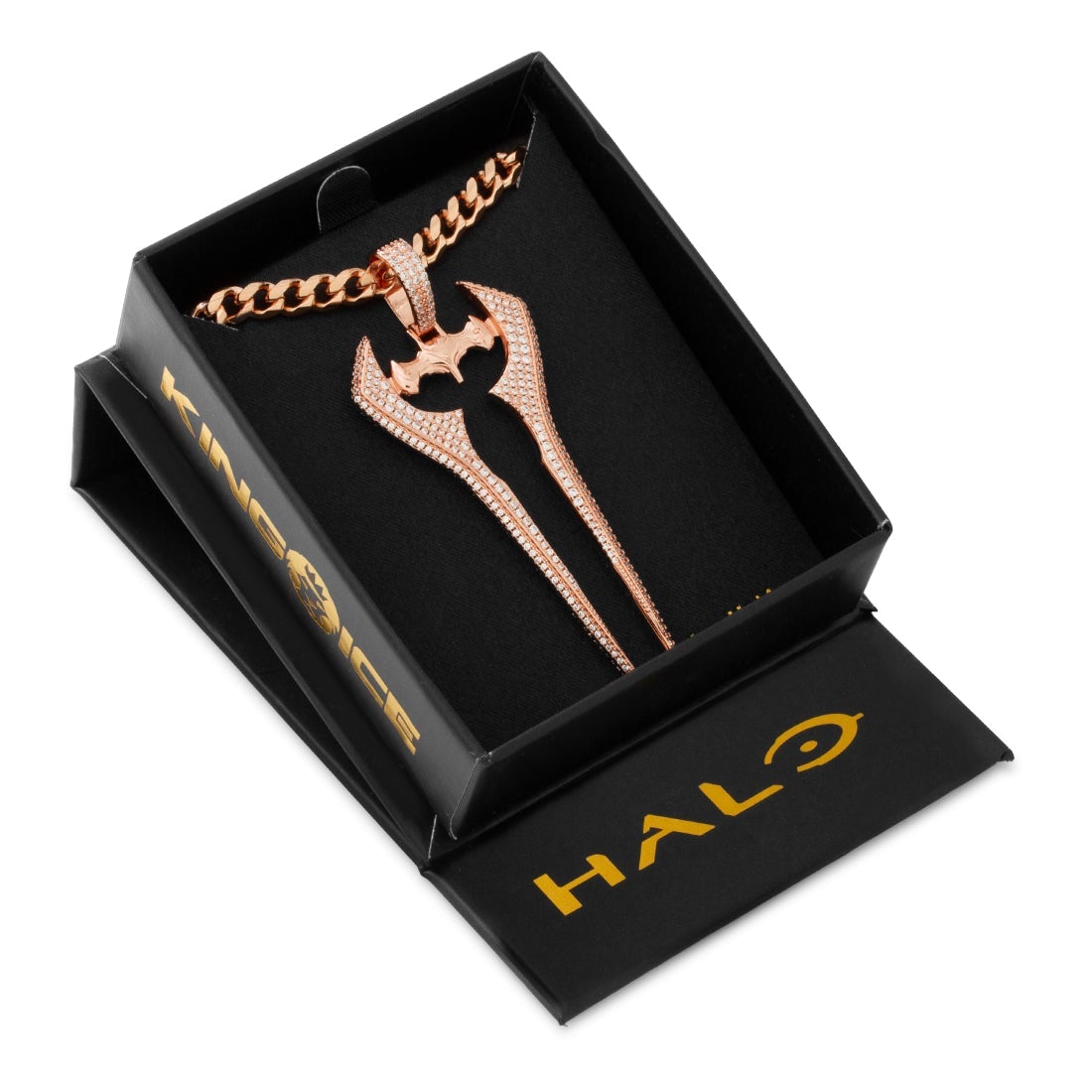 Halo x King Ice - Iced Energy Sword Necklace in by King Ice
