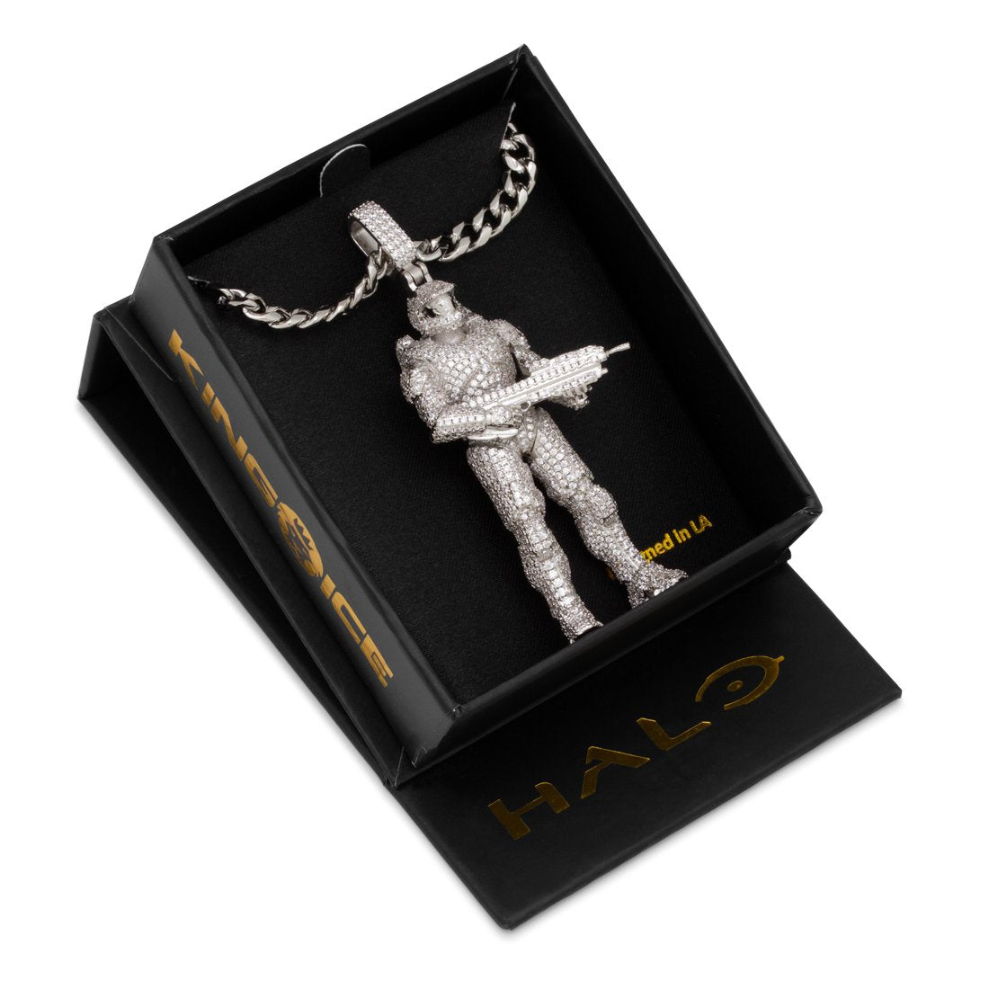 Halo x King Ice - Master Chief Necklace in by King Ice
