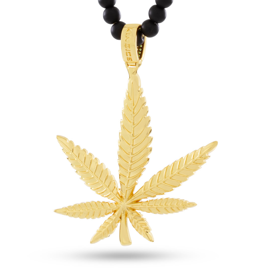 High Rise Cannabis Leaf Necklace in by King Ice
