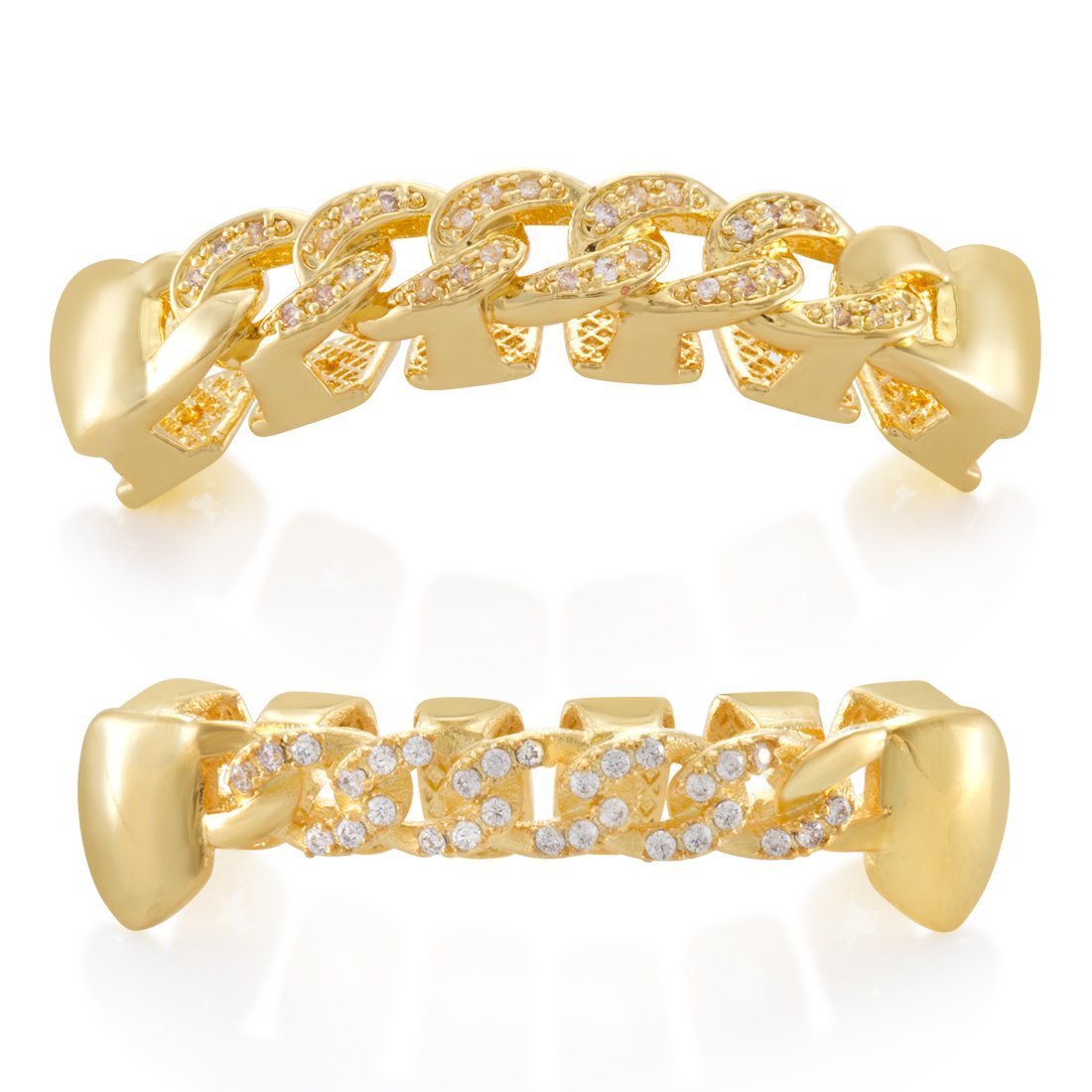 Iced Miami Cuban Link Grillz in by King Ice