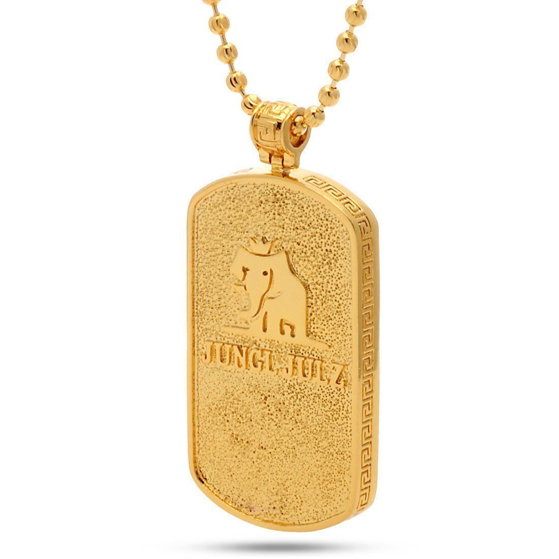 Iced Dog Tag Necklace in by King Ice